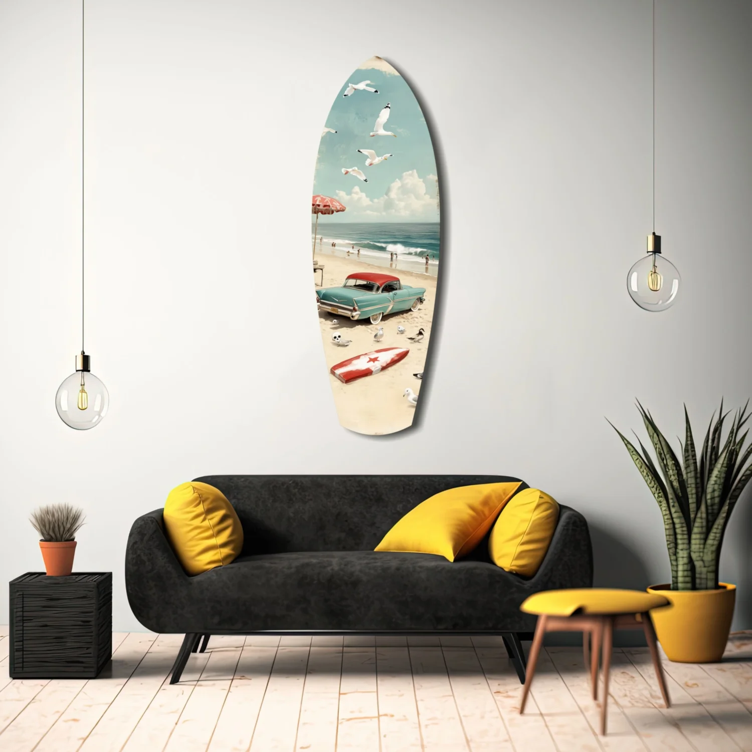 Timeless by the Sea V2 Glass Wall Art - Image 8