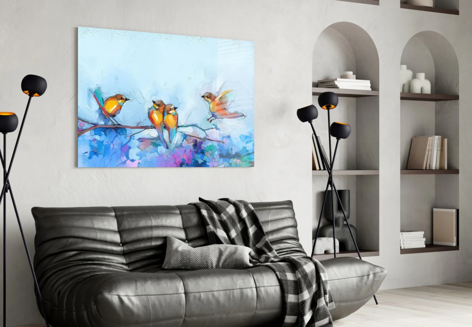 Tiny Birds Glass Wall Art - Image 5