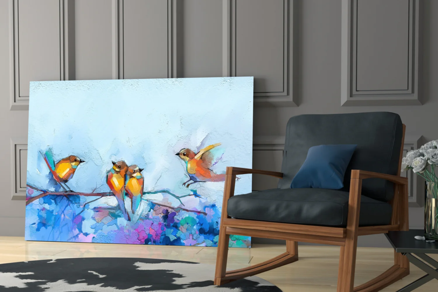 Tiny Birds Glass Wall Art - Image 7