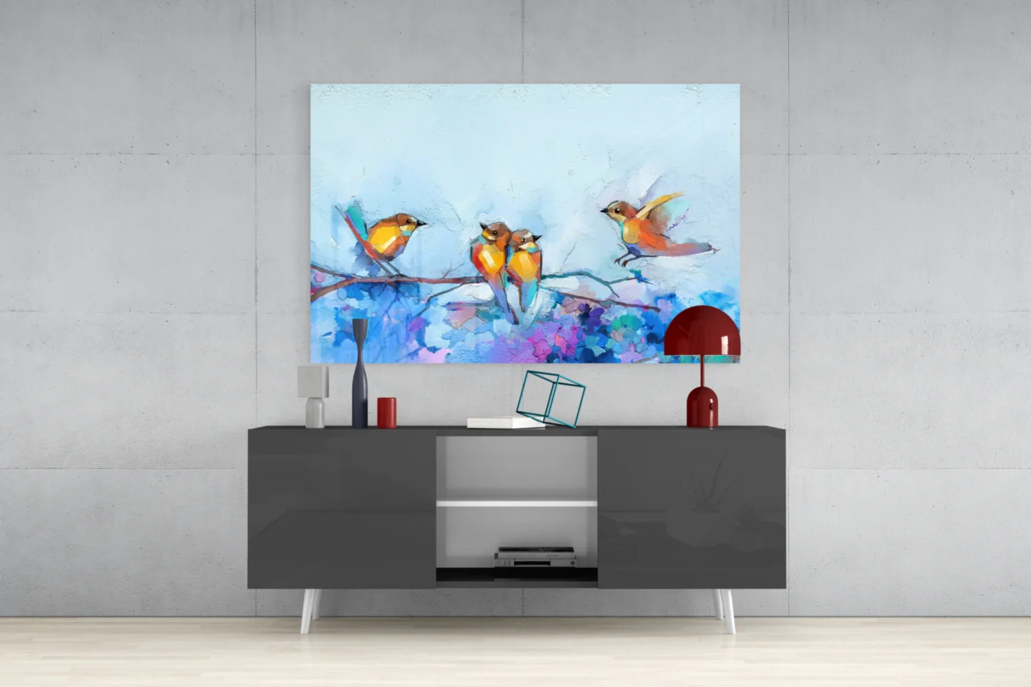 Tiny Birds Glass Wall Art - Image 9