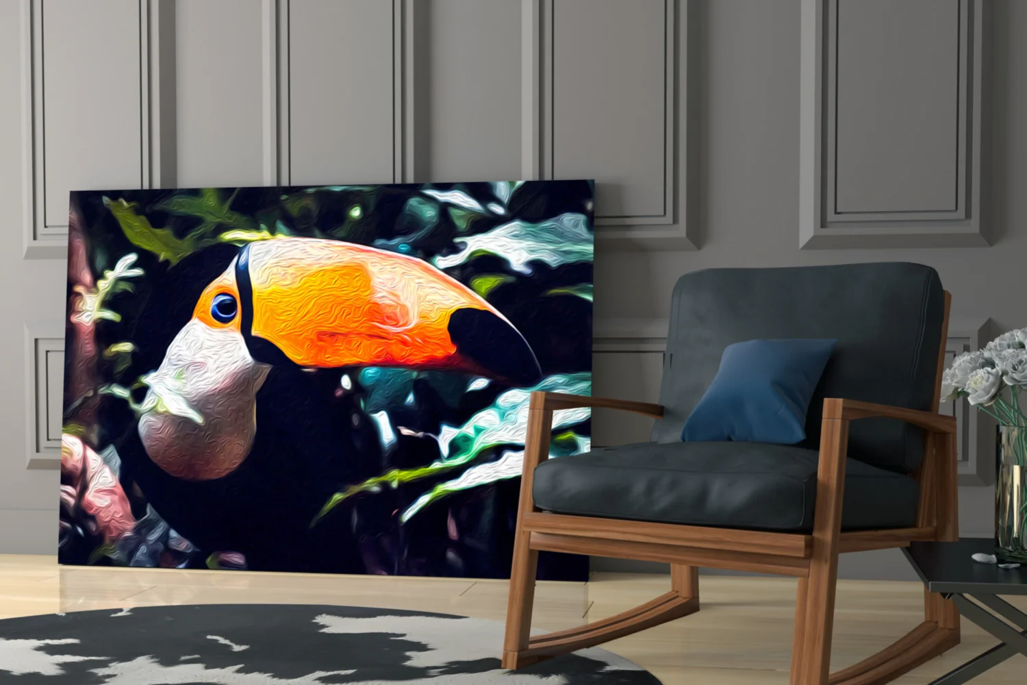 Toco Toucan Glass Wall Art - Image 7