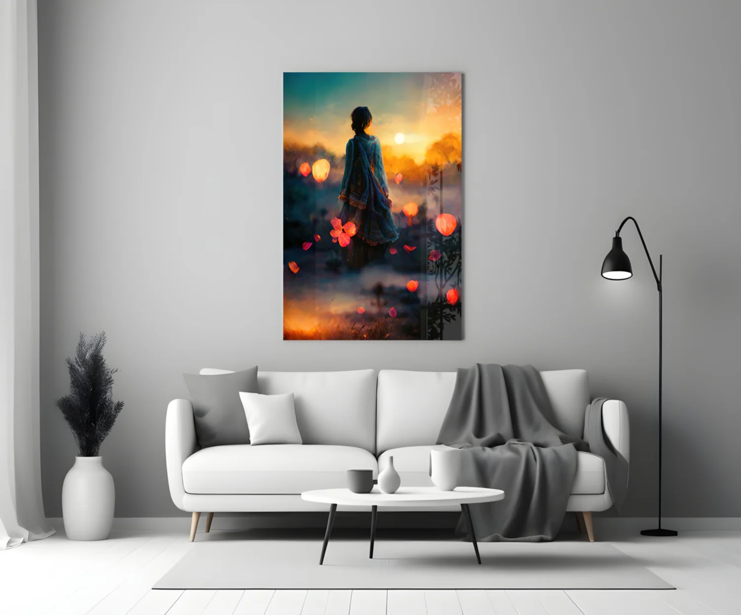 Towards Sunset Glass Wall Art || Designer Collection - Image 4