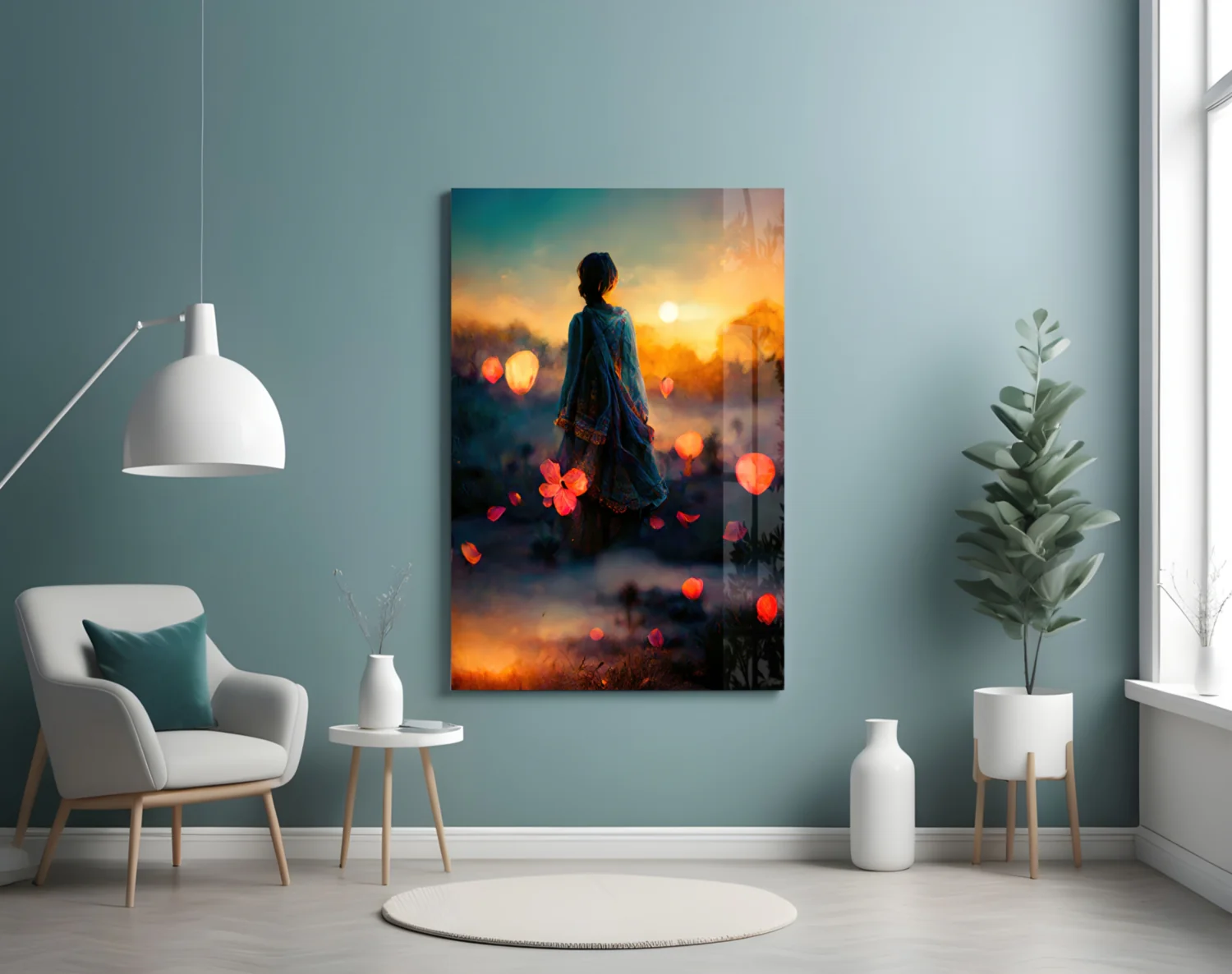 Towards Sunset Glass Wall Art || Designer Collection - Image 5
