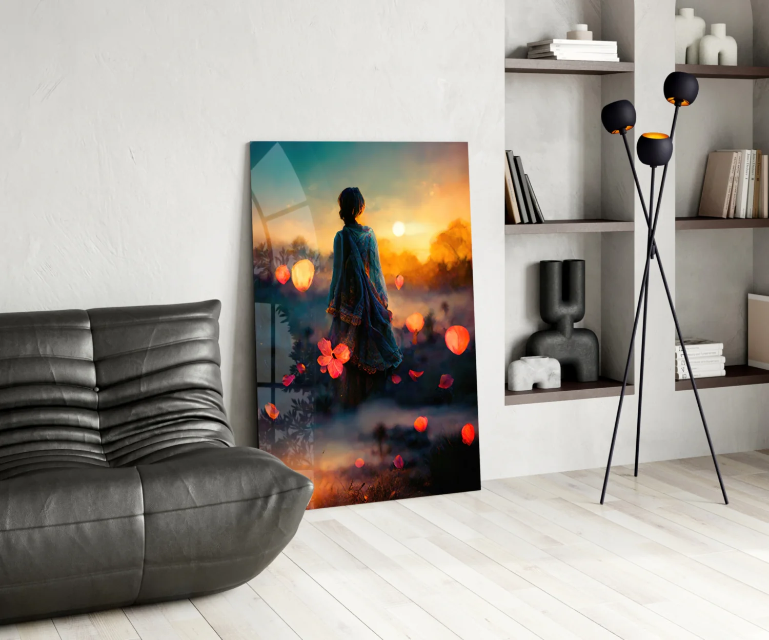 Towards Sunset Glass Wall Art || Designer Collection - Image 6