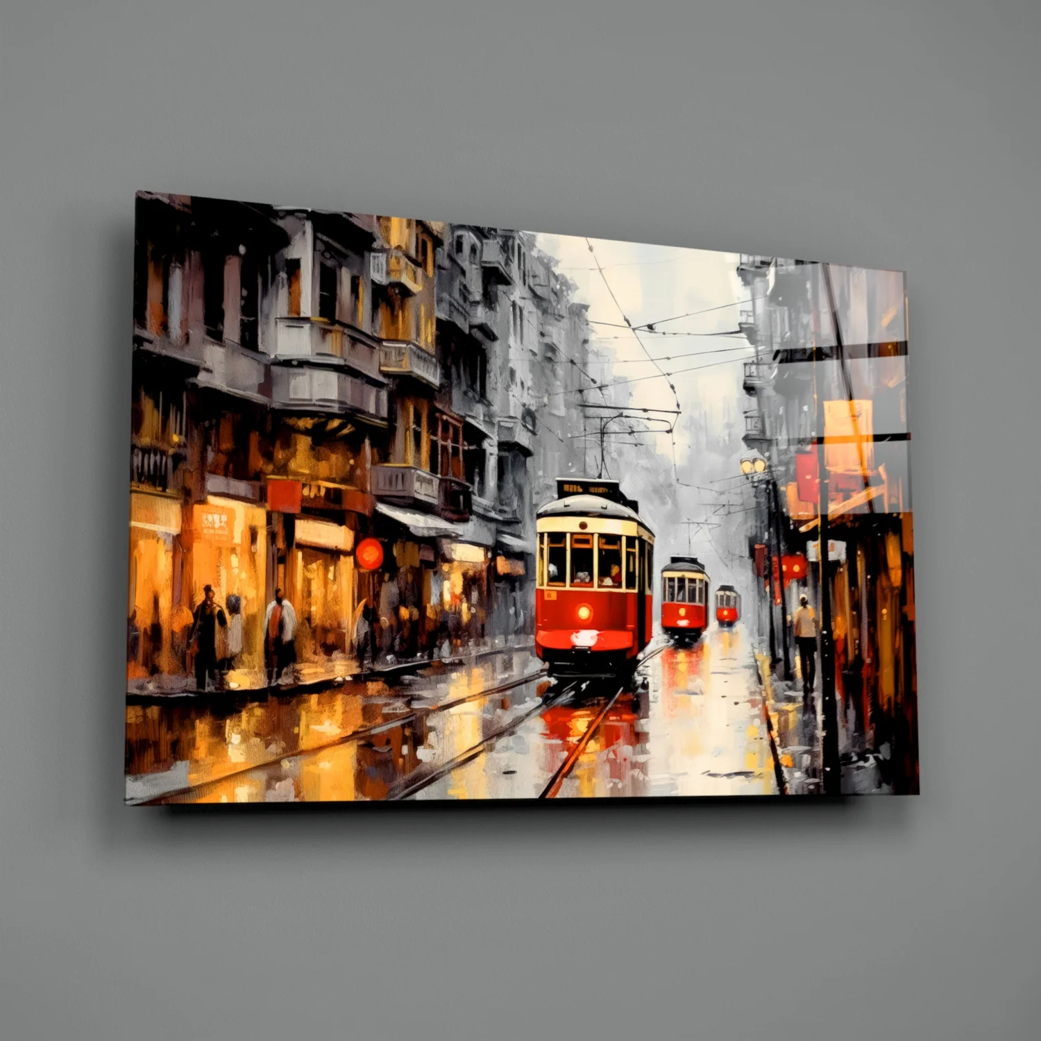 Tram Glass Wall Art || Designer Collection - Image 2