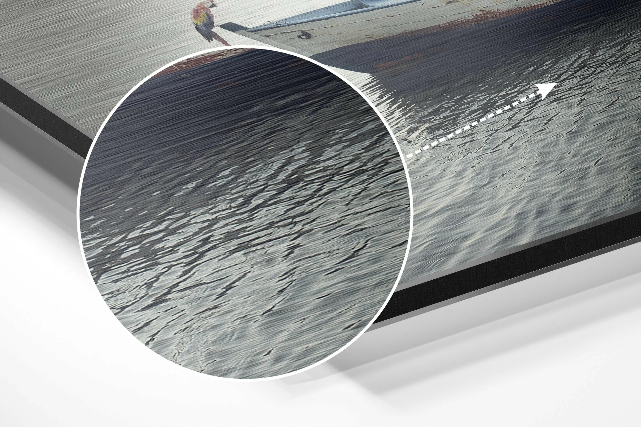 Tranquility Brushed Aluminium Dibond Wall Art - Image 3
