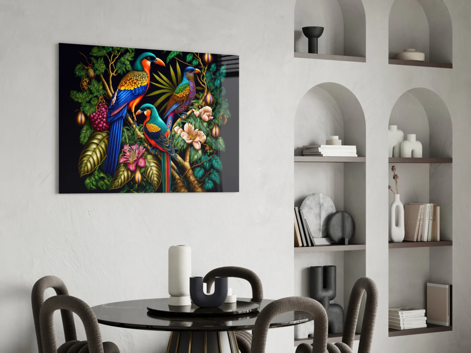 Tropical Birds Glass Wall Art || Designers Collection - Image 6