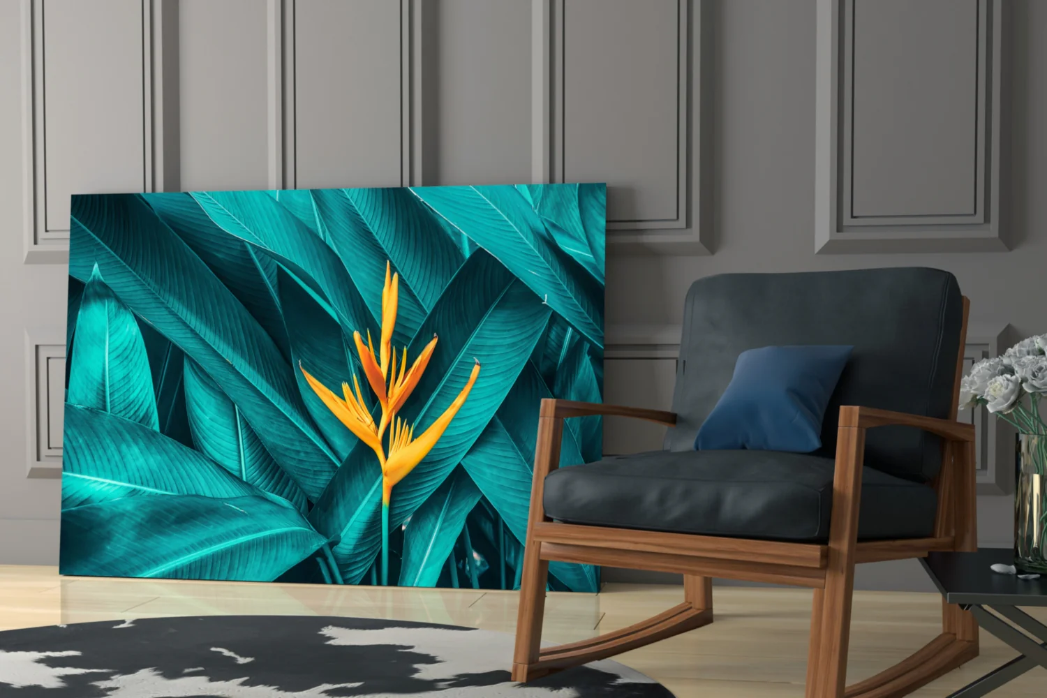 Tropical Leaf 3 Glass Wall Arts - Image 6