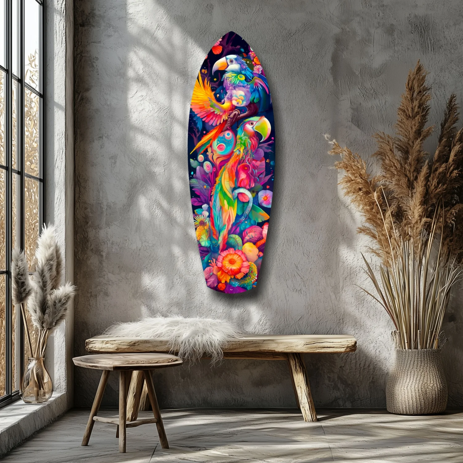 Tropical Symphony Glass Wall Art - Image 7