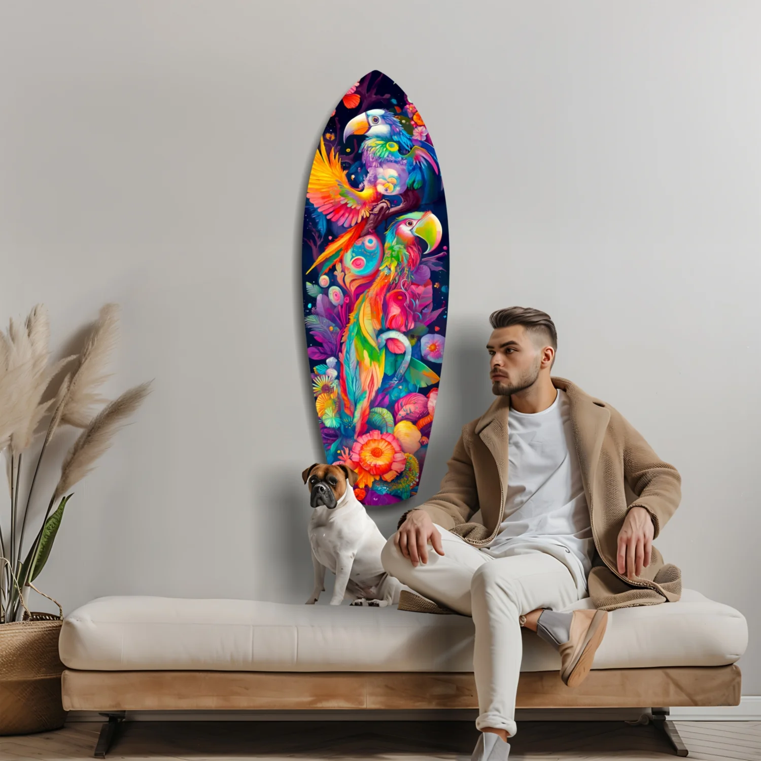 Tropical Symphony Glass Wall Art - Image 9