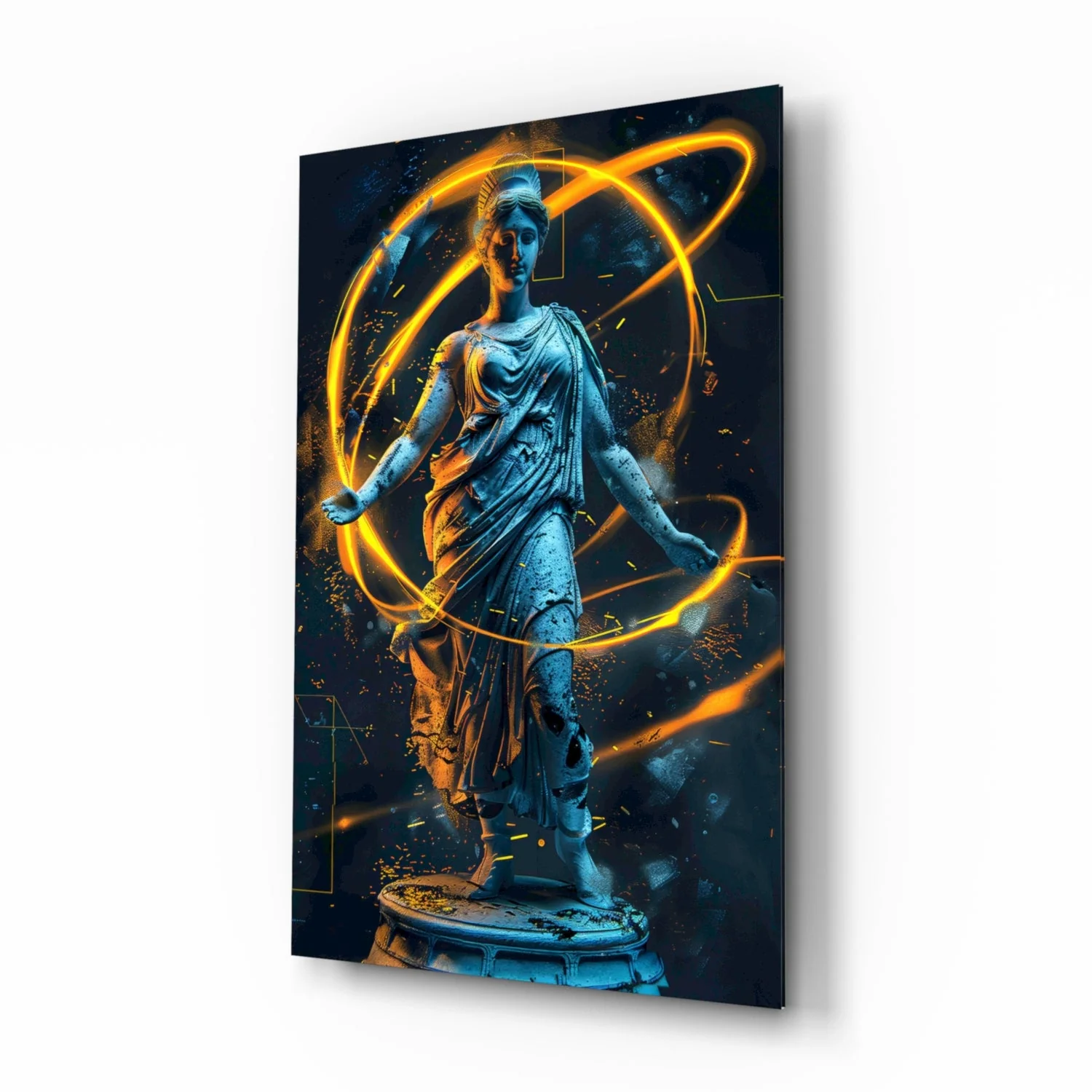 Neon Venus Glass Wall Art || Designer Collection