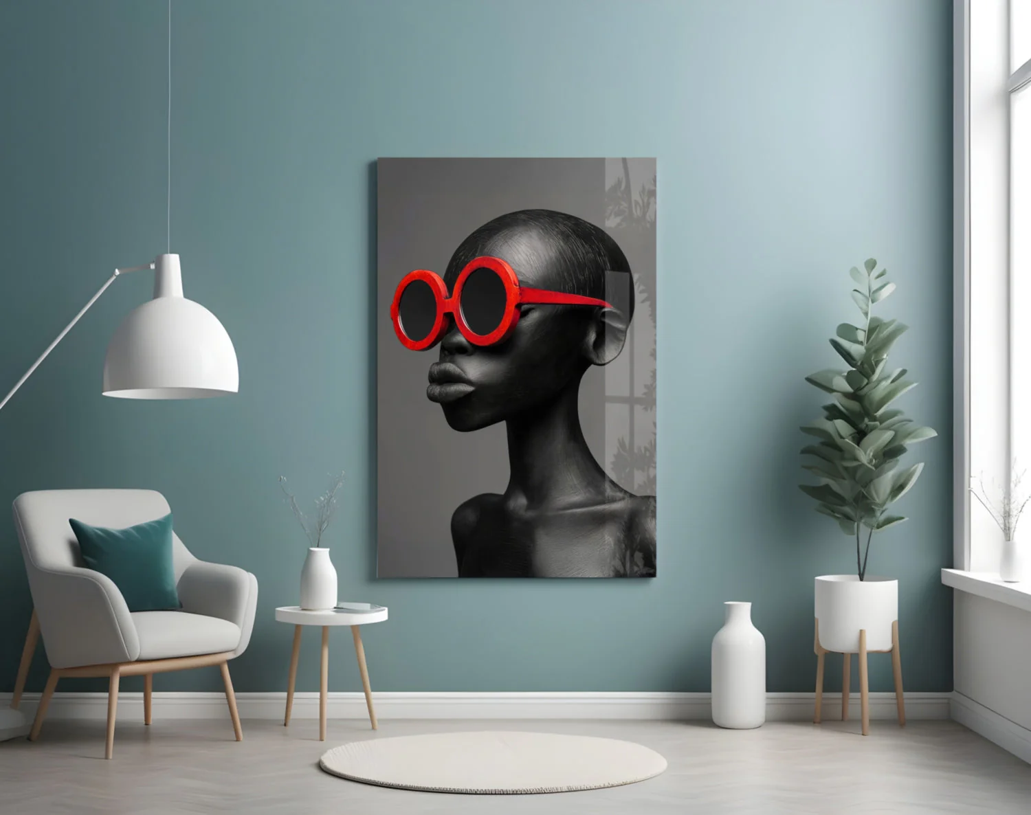 Faces of Colors Glass Wall Art || Designer Collection - Image 4