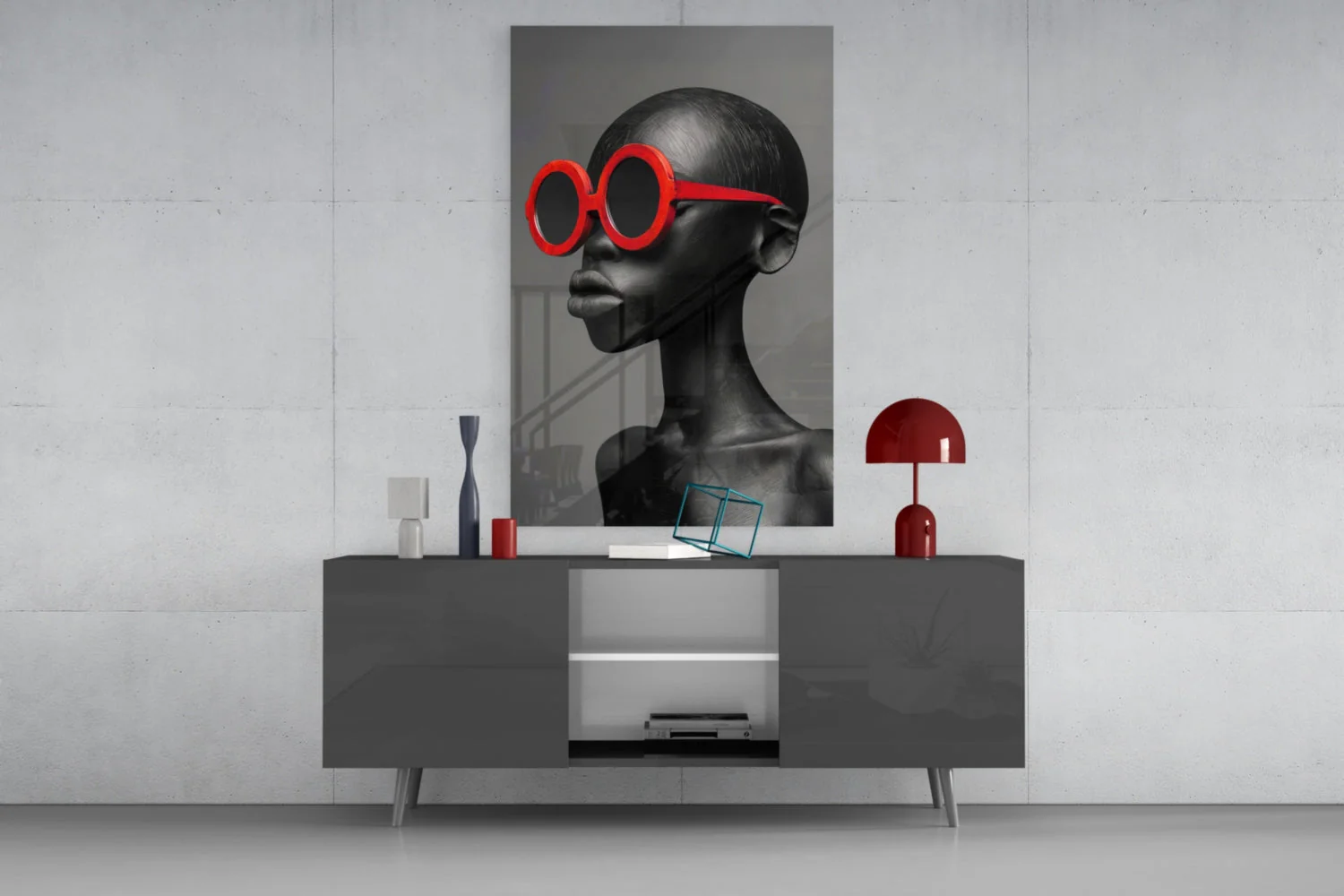 Faces of Colors Glass Wall Art || Designer Collection - Image 8