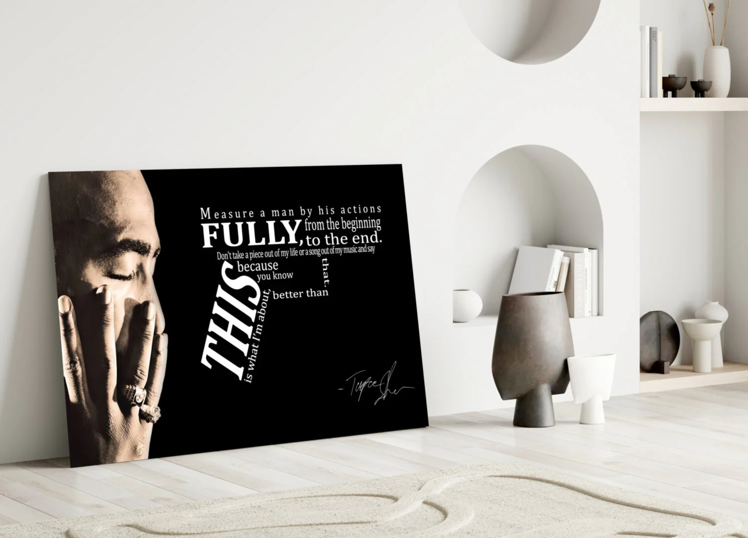 West Coast Rap Icon Glass Wall Art - Image 4