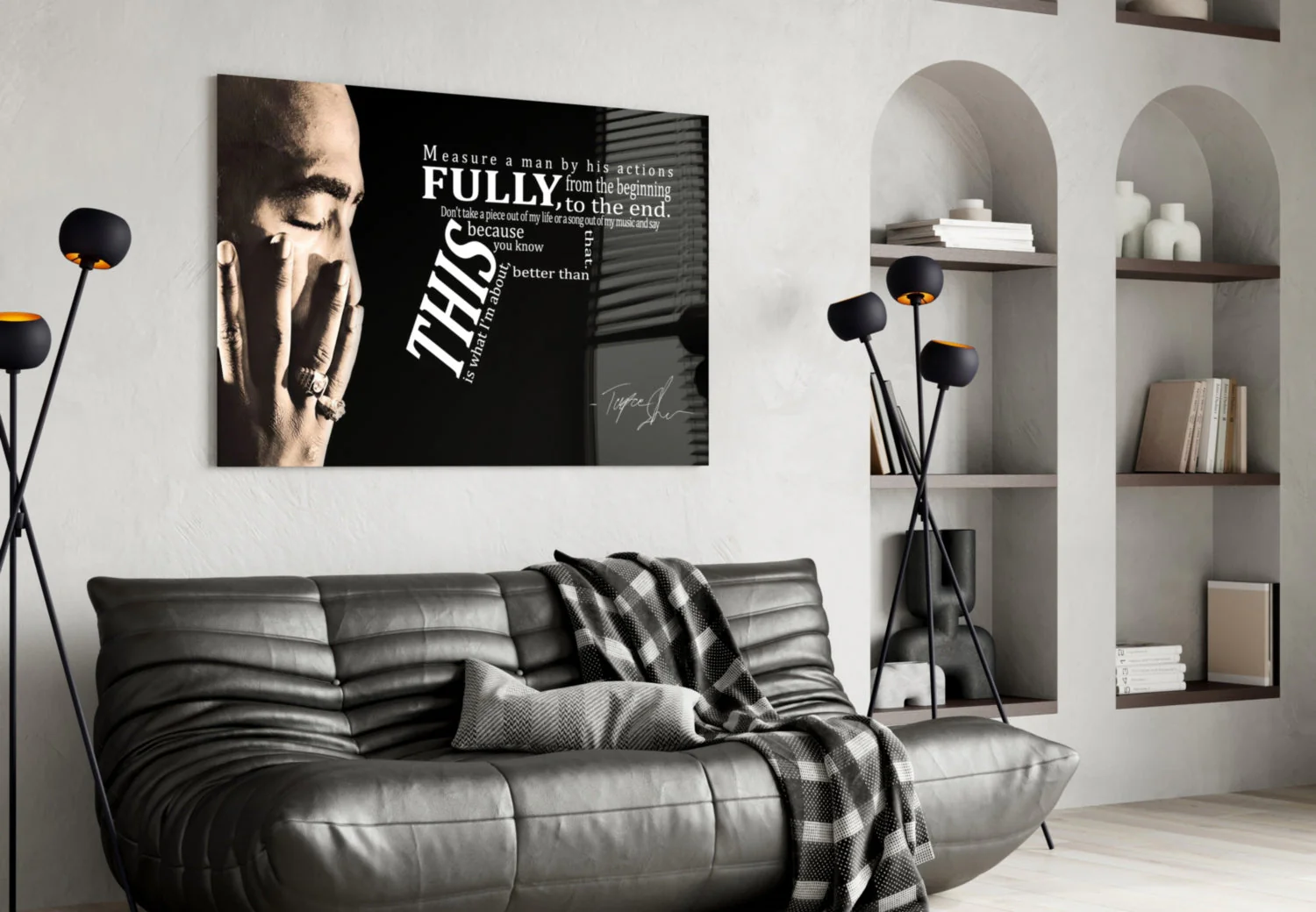 West Coast Rap Icon Glass Wall Art - Image 5