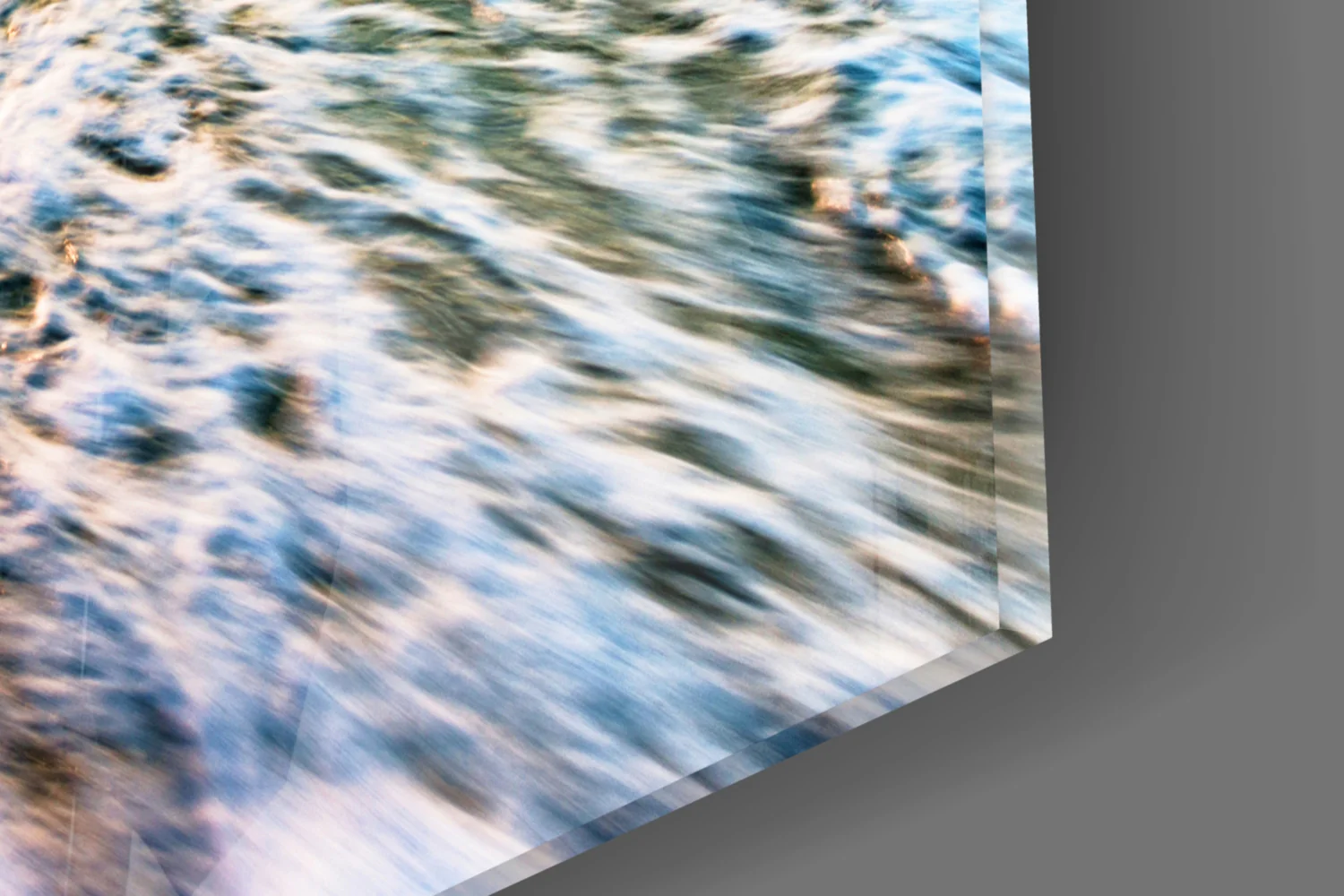 Turquoise Beach Waves Sunset Glass Wall Art - Image 7