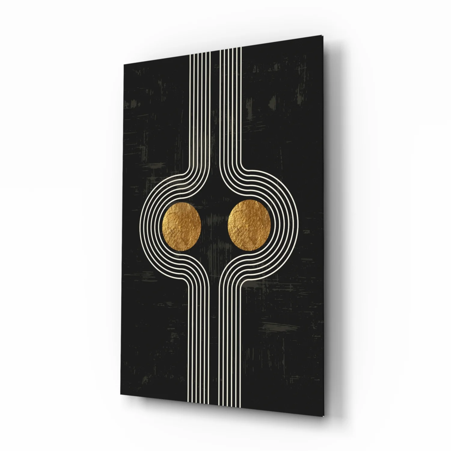Two Dots Glass Wall Art - Image 2