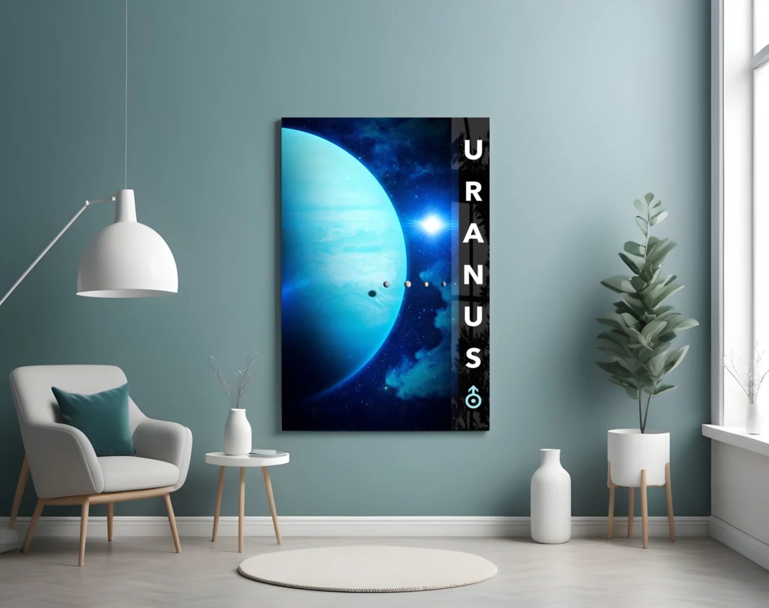 Uranus Glass Wall Art - Image 4