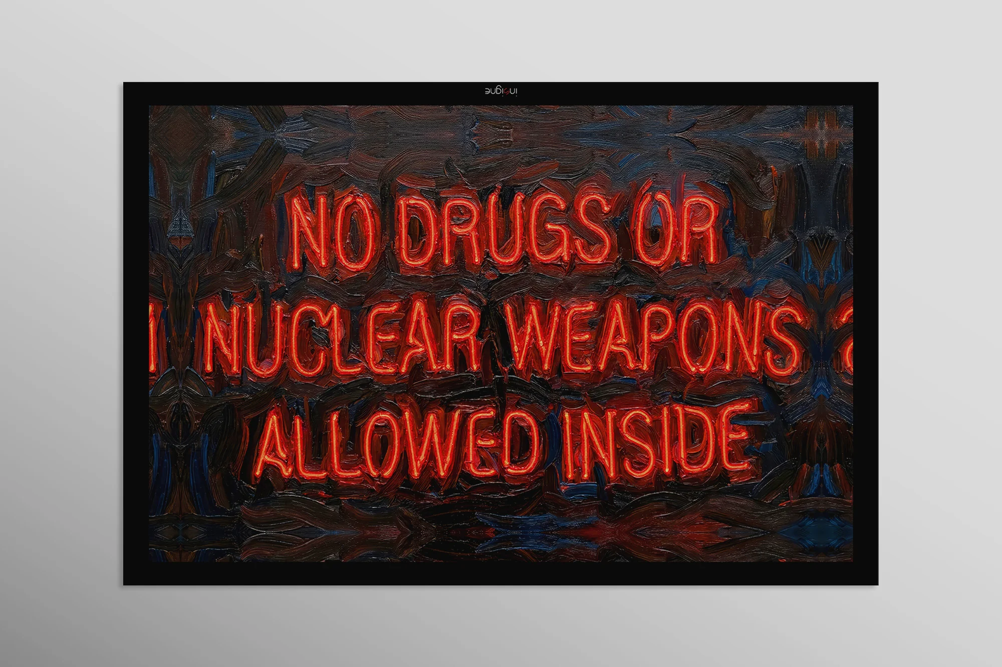 Urban Mandate — An Electric Warning in 3D Impasto - Image 9