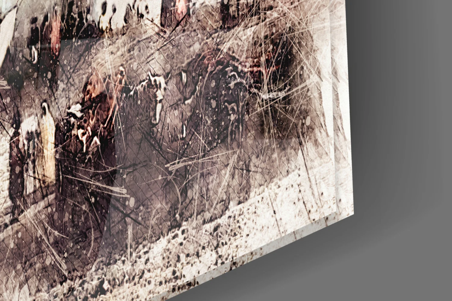 Uskudar Illustration Glass Wall Art - Image 7