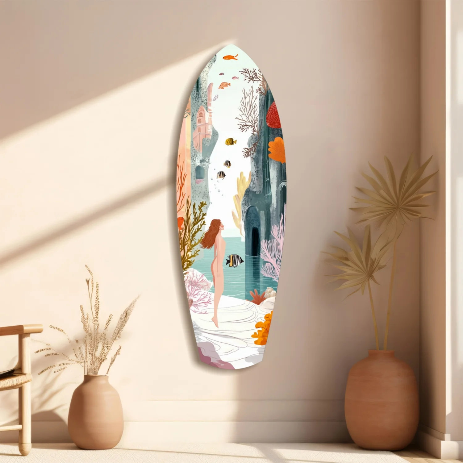 Utopic Seashore Glass Wall Art - Image 11