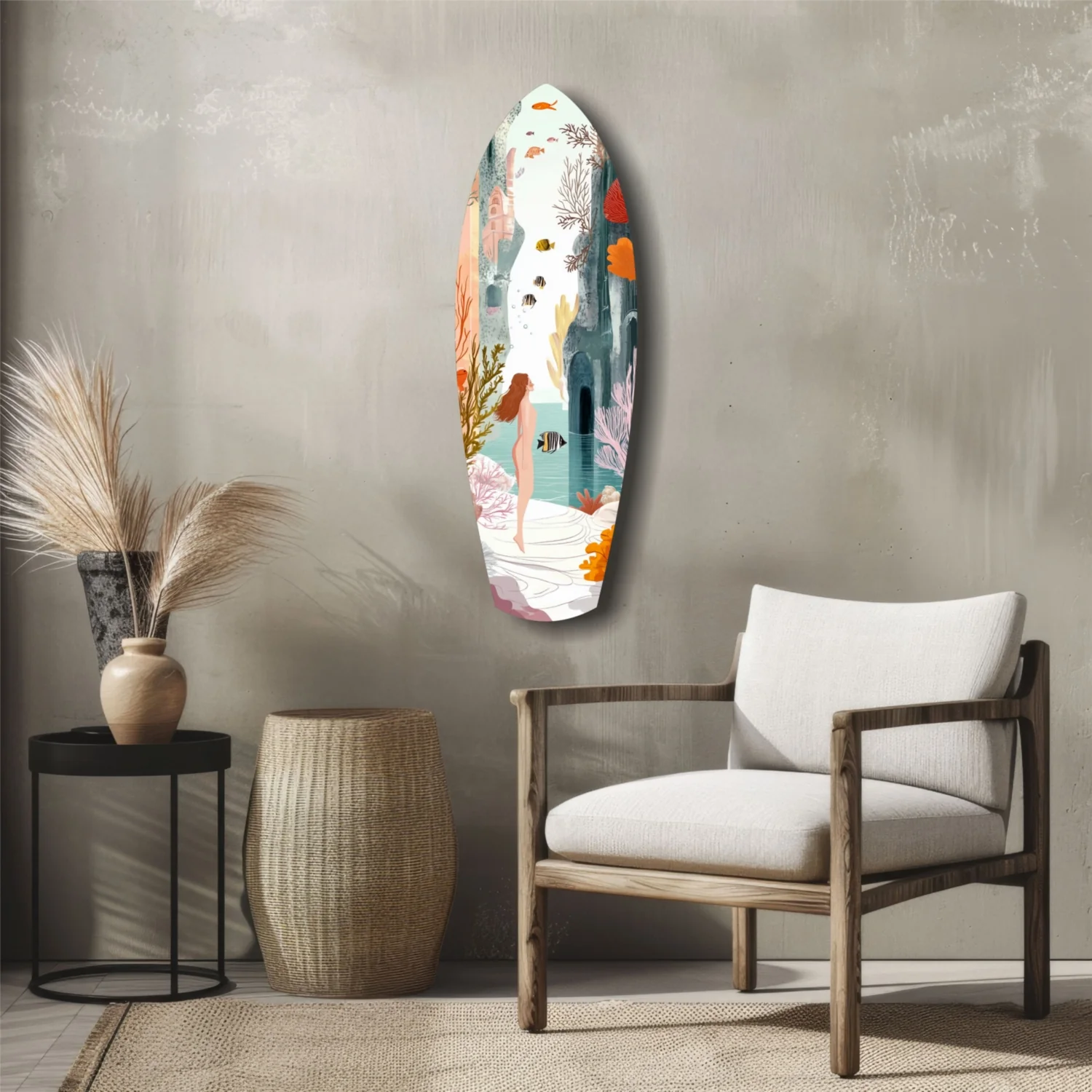 Utopic Seashore Glass Wall Art - Image 5