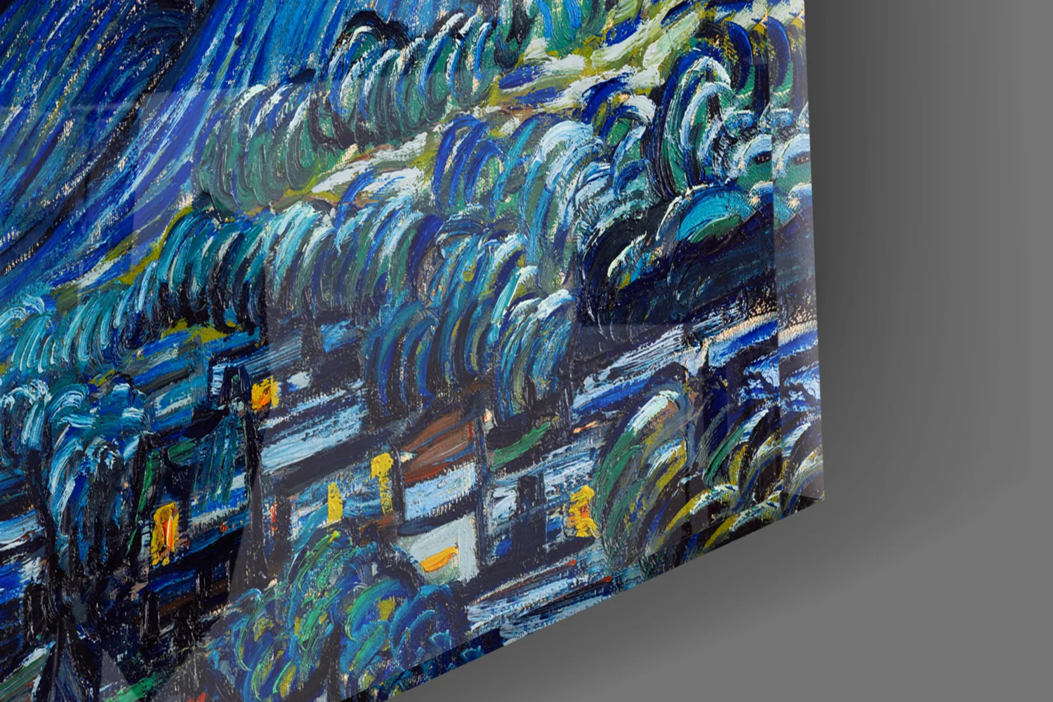 Van Gogh Starry Night Glass Wall Art - Image 7