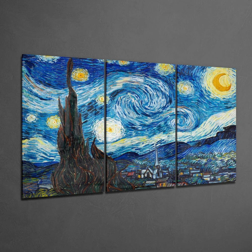 Van Gogh: The Starry Night Mega Glass Wall Art - Image 2
