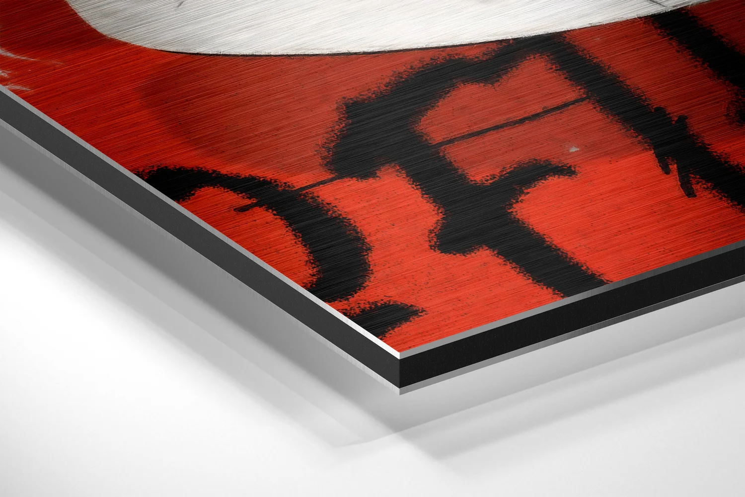 Checkerboard Skate Sneaker Brushed Aluminum Dibond Wall Art - Image 2