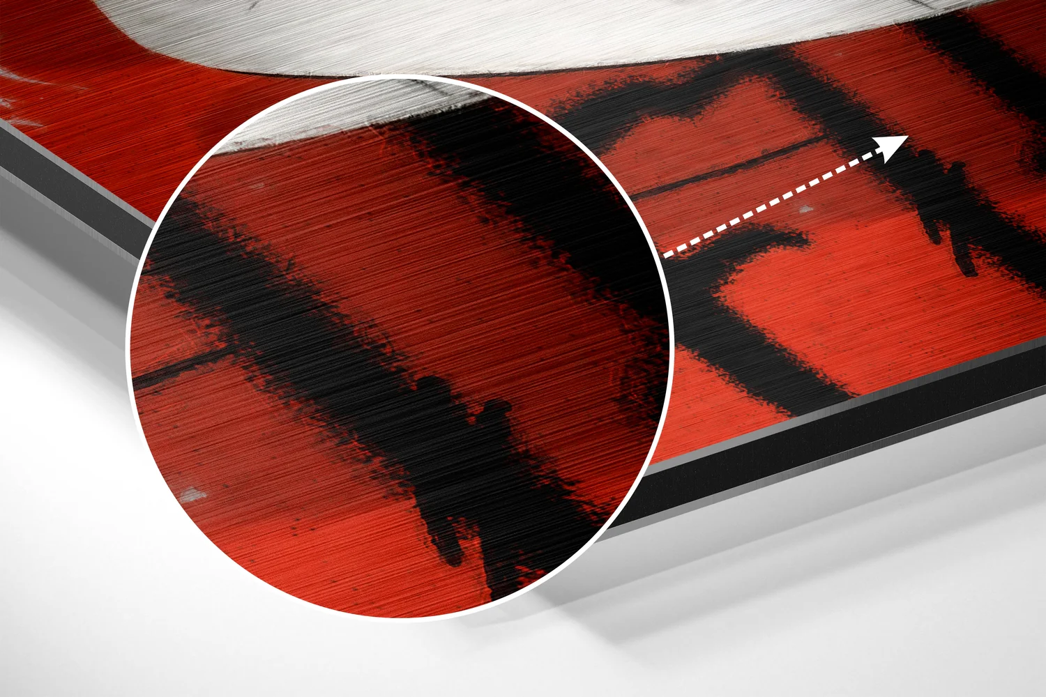 Checkerboard Skate Sneaker Brushed Aluminum Dibond Wall Art - Image 3