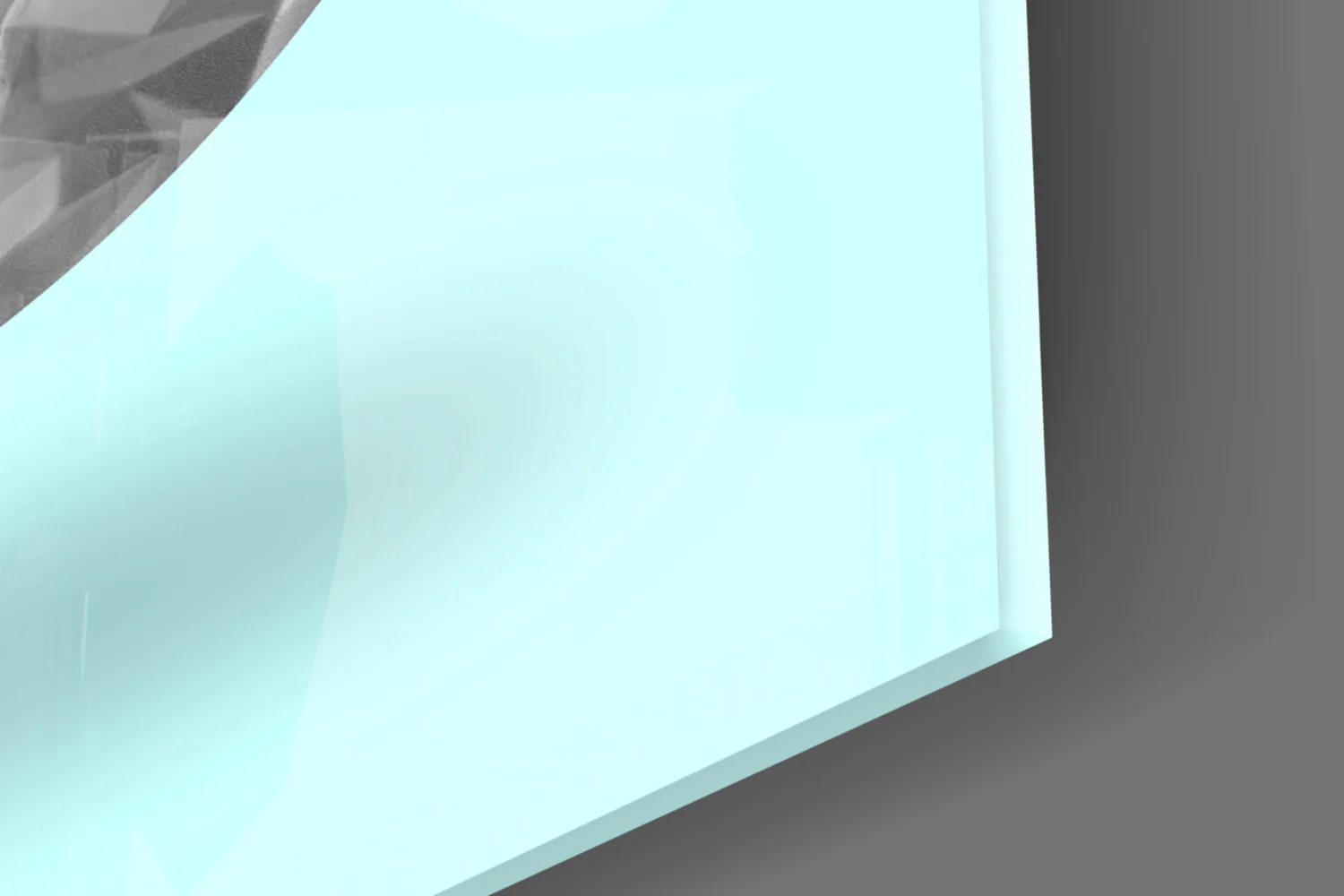Vaporwave David Blindfold Glass Wall Art - Image 7