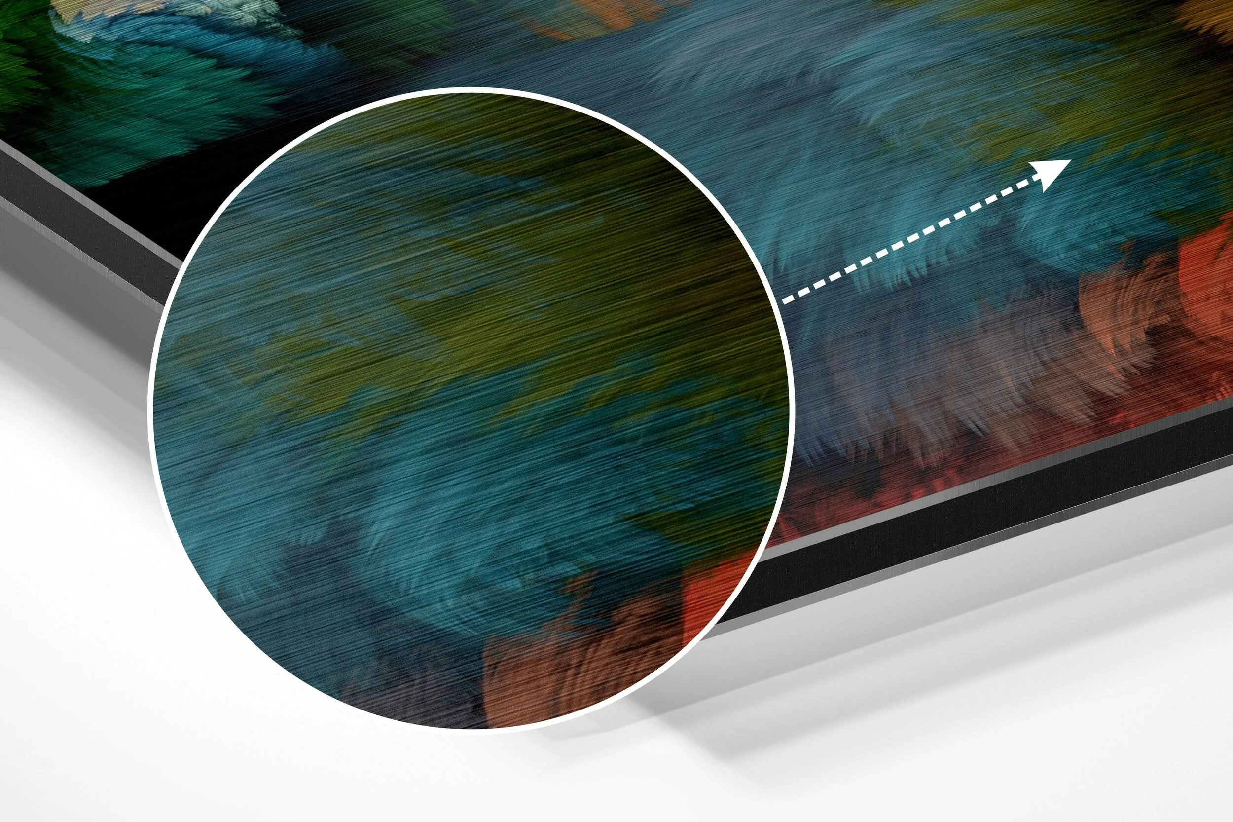 Variegated Brushed Aluminium Dibond Wall Art - Image 3