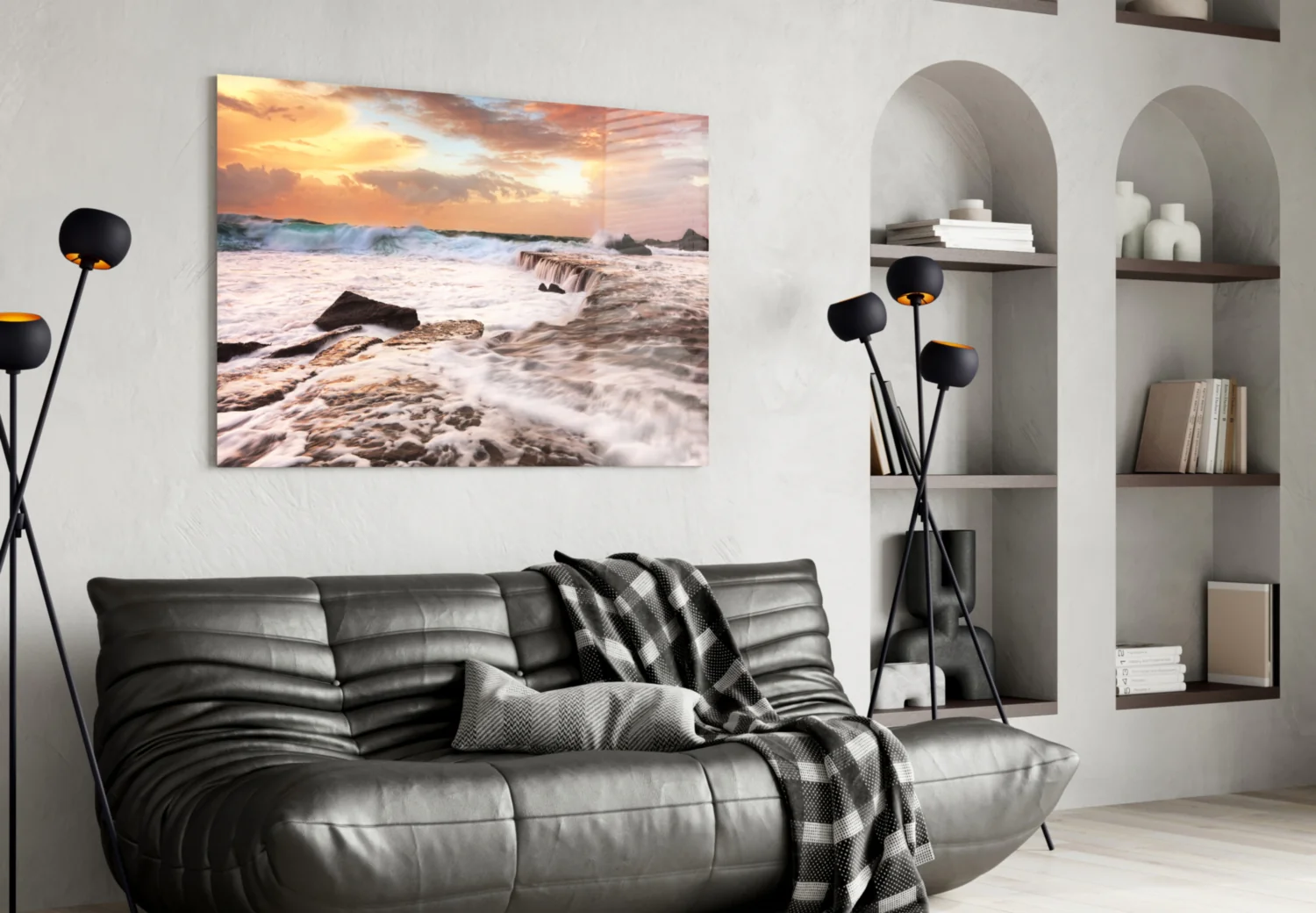 Vicious Waves Glass Wall Art - Image 4