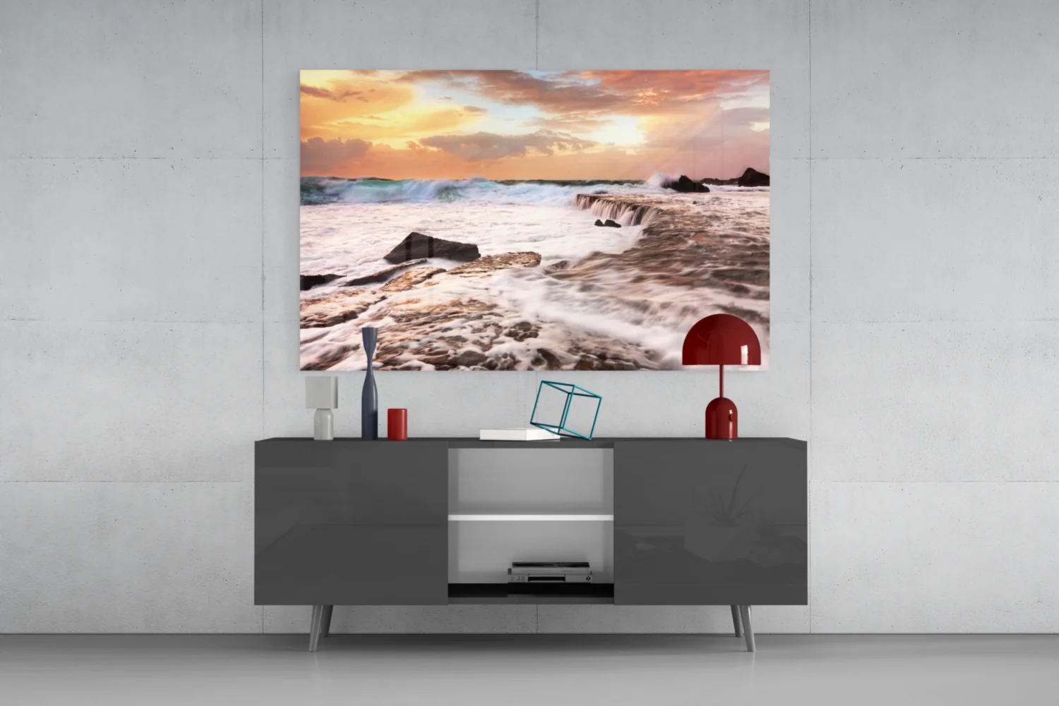 Vicious Waves Glass Wall Art - Image 8