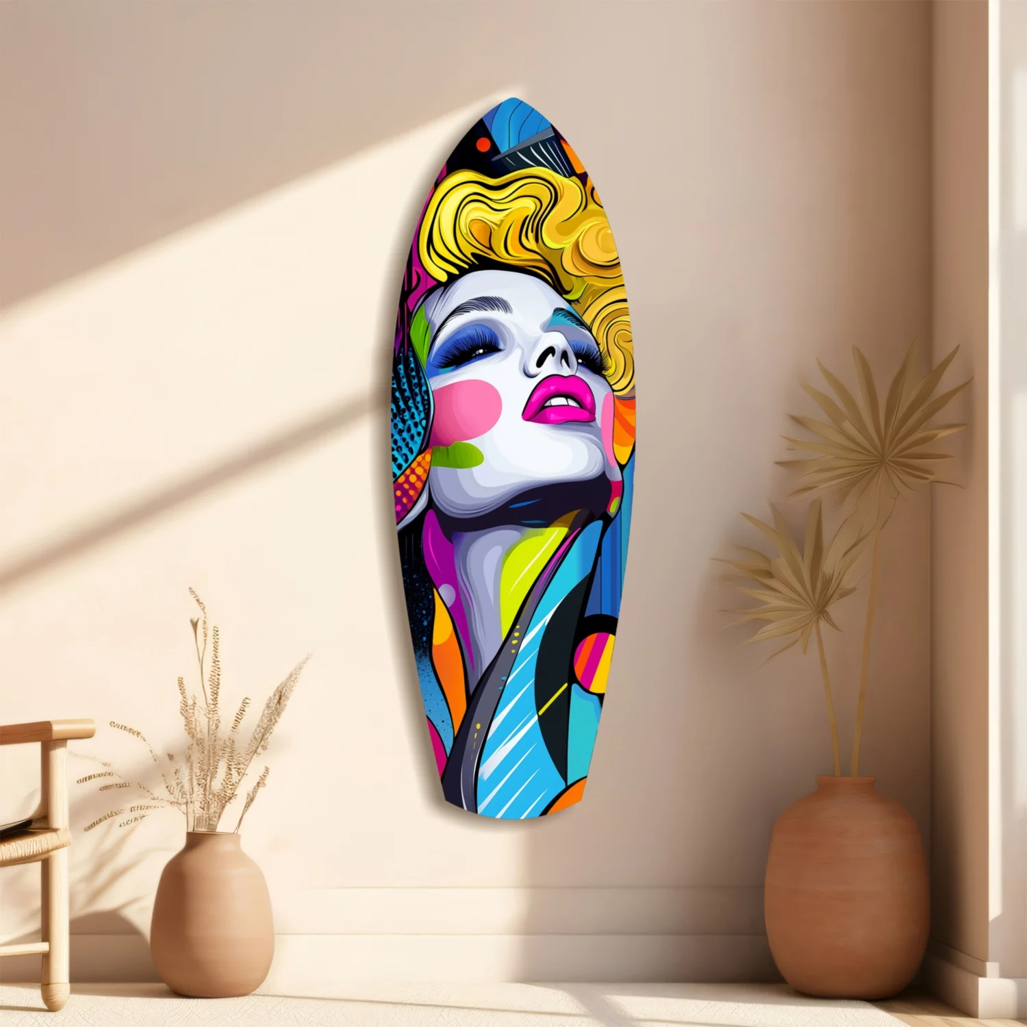 Vintage Woman Glass Wall Art - Image 10