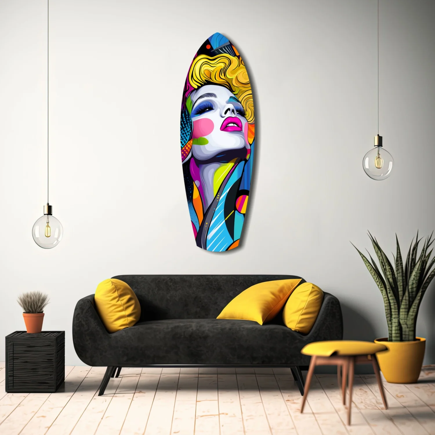 Vintage Woman Glass Wall Art - Image 11