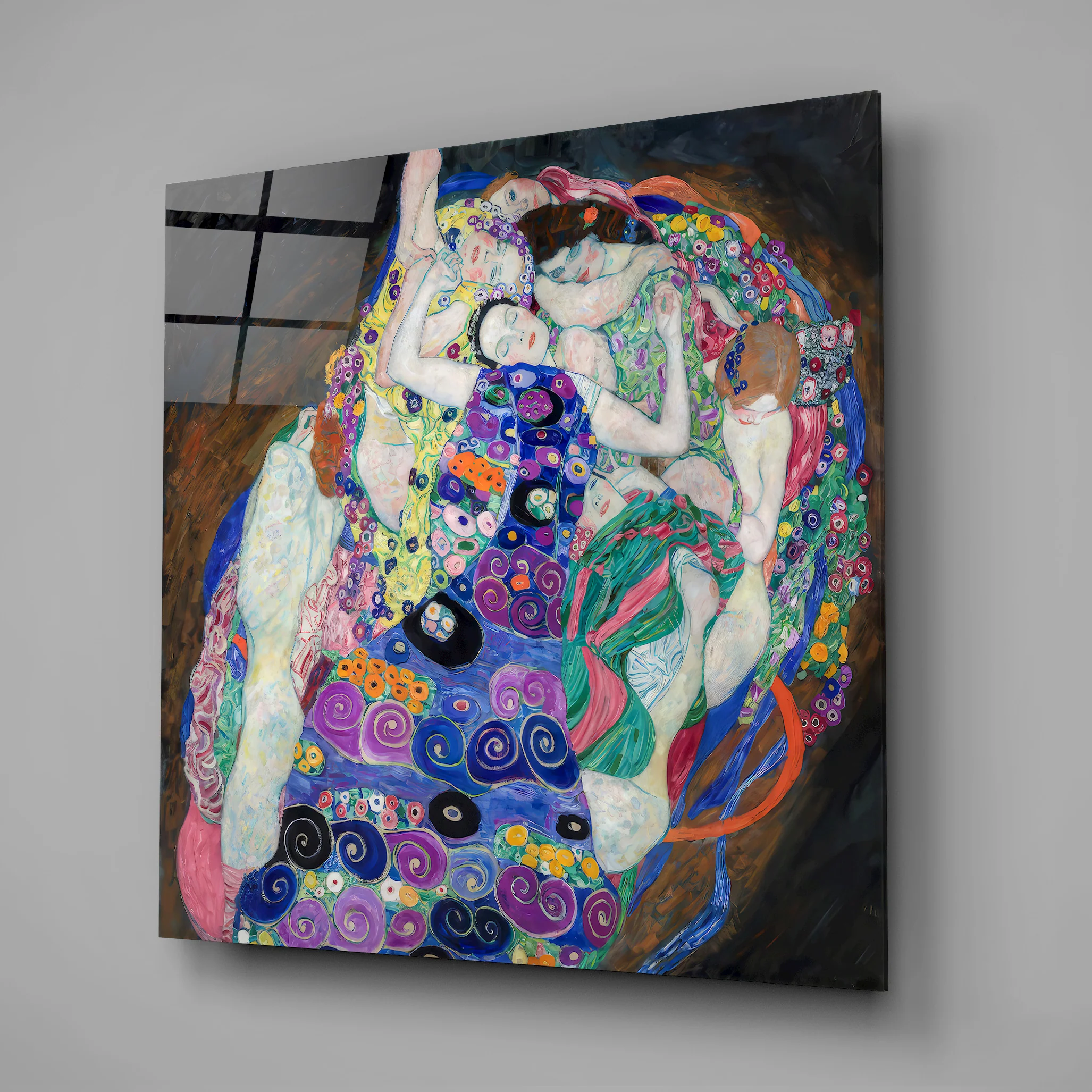 The Virgin by Gustav Klimt Glass Wall Art|| Designer Collection - Image 2
