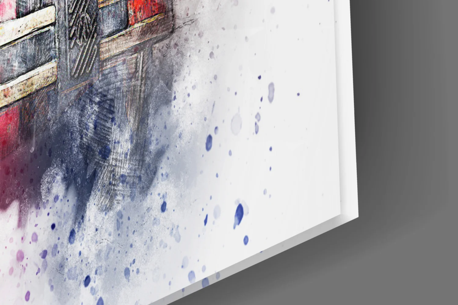 Retro Bubble Car Glass Wall Art - Image 7
