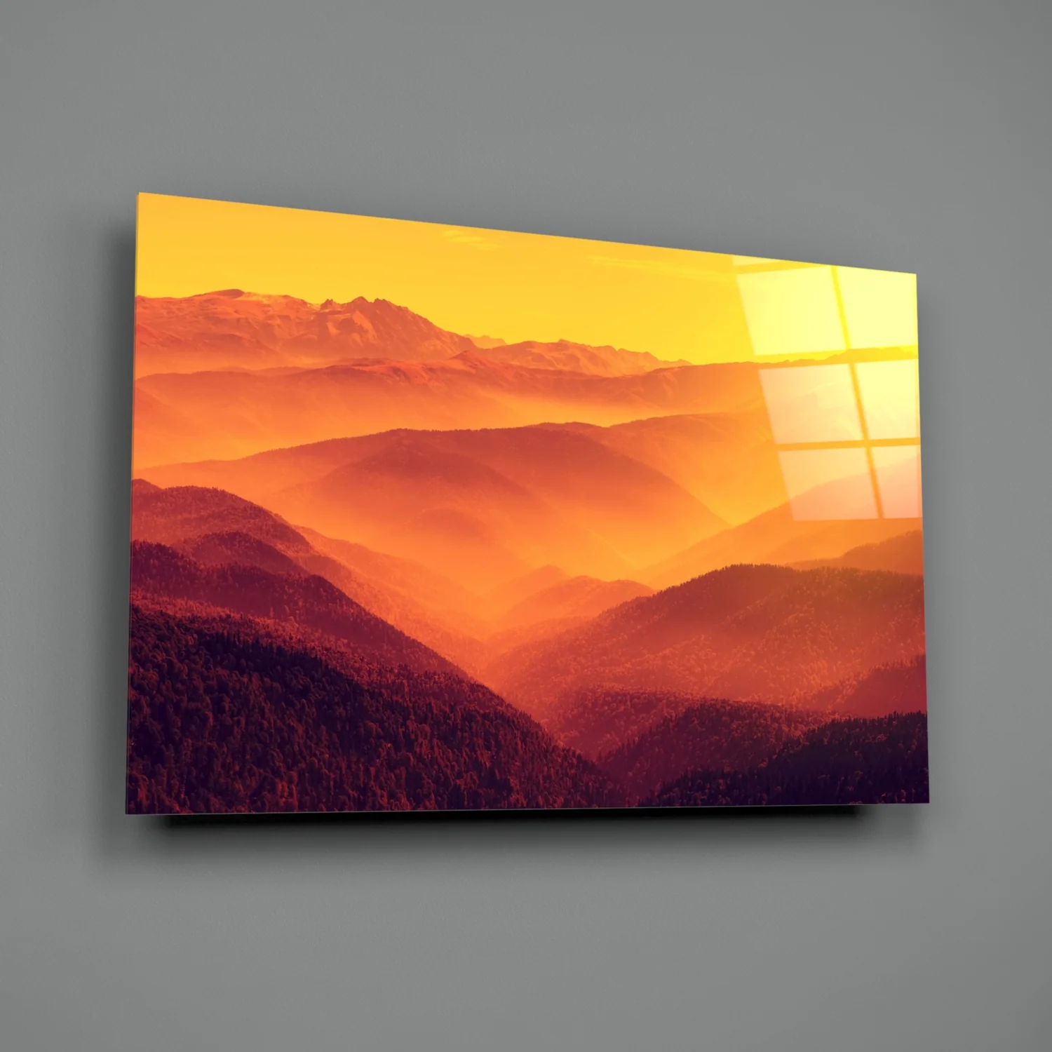 Warm Landscape Glass Wall Art - Image 3