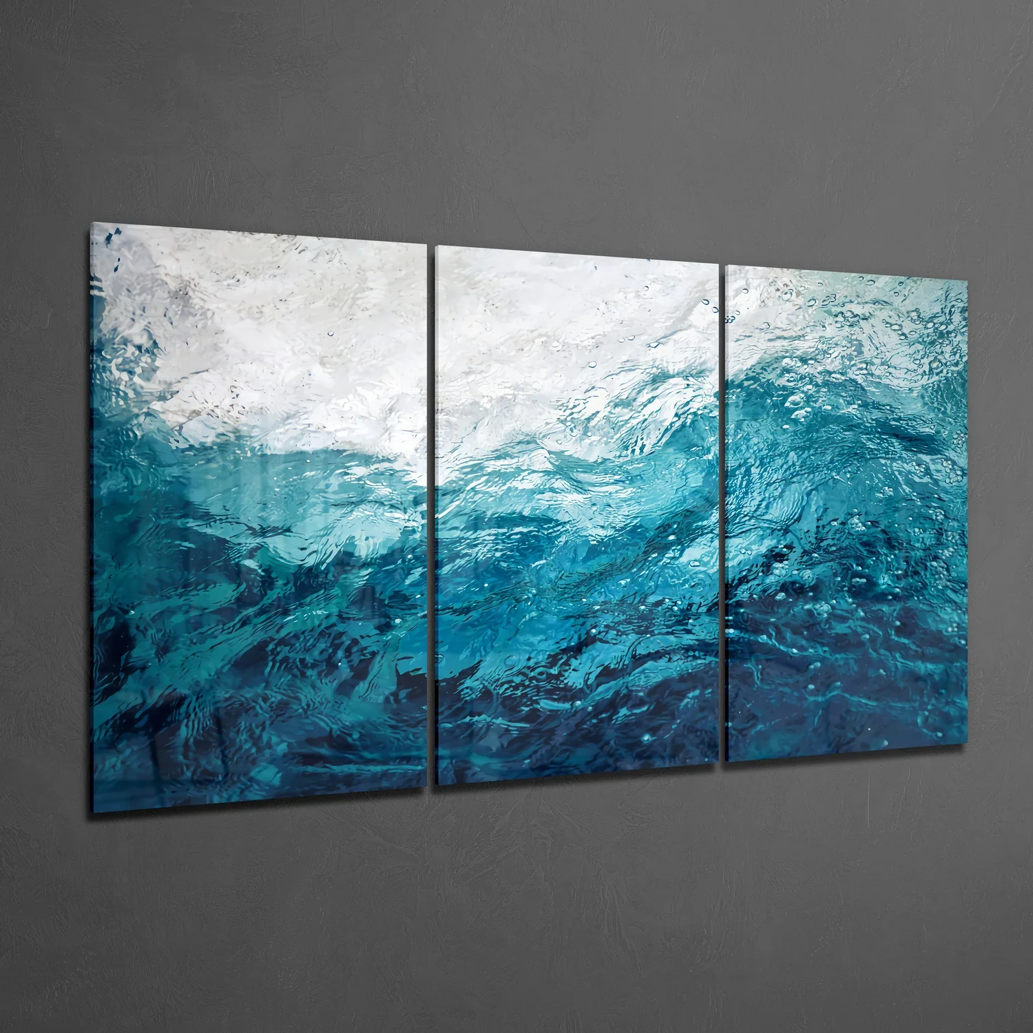 Water Mountains Mega Glass Wall Art - Image 2