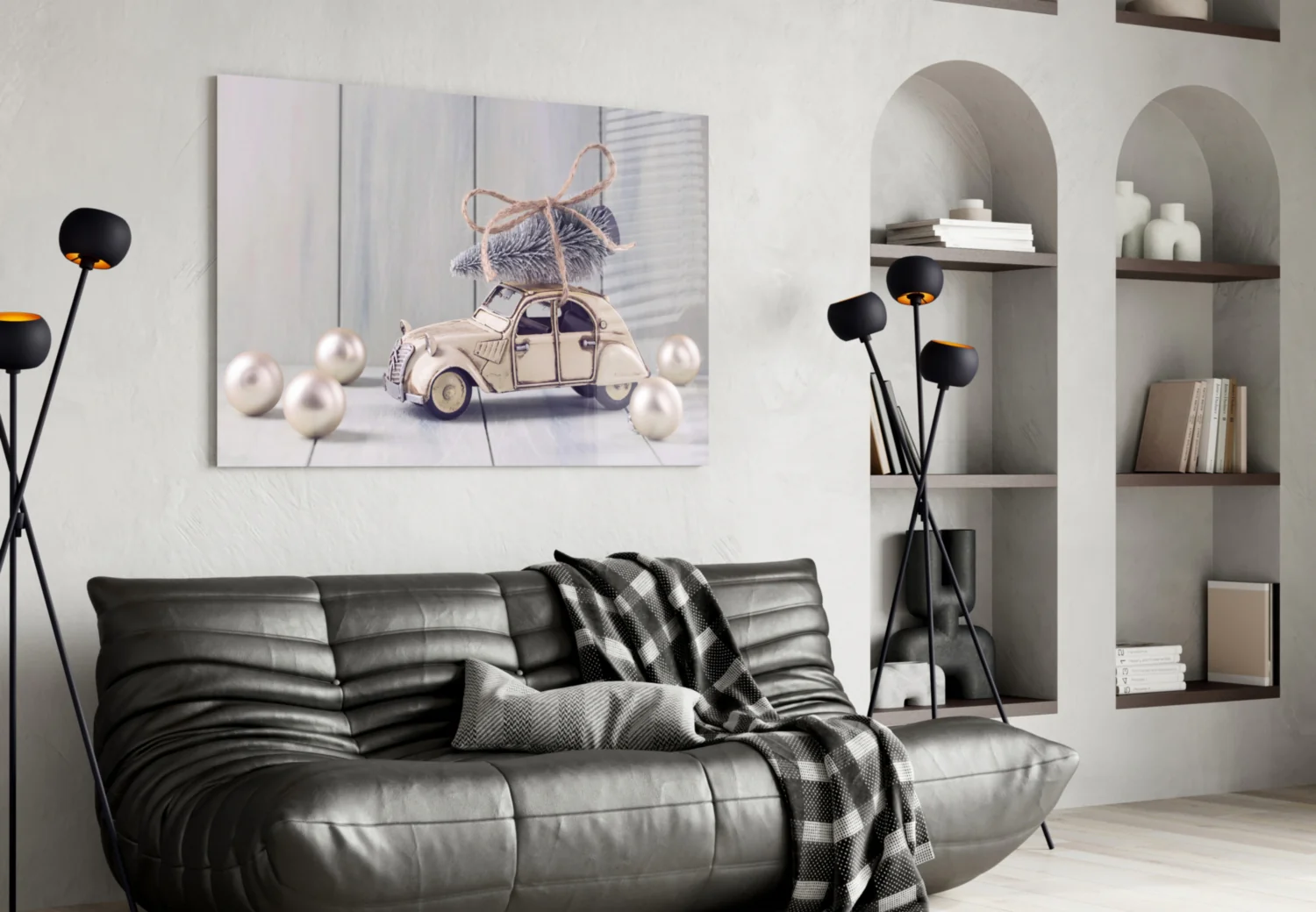 Retro French Car Glass Wall Art - Image 5