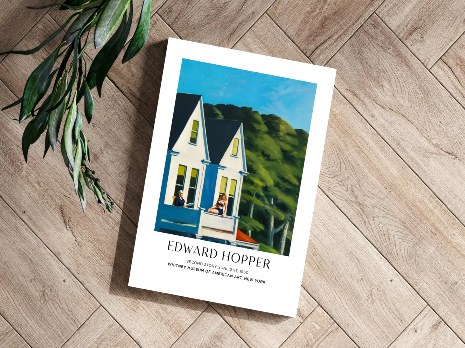 White Houses Green Hillside Aluminum Print - Image 3