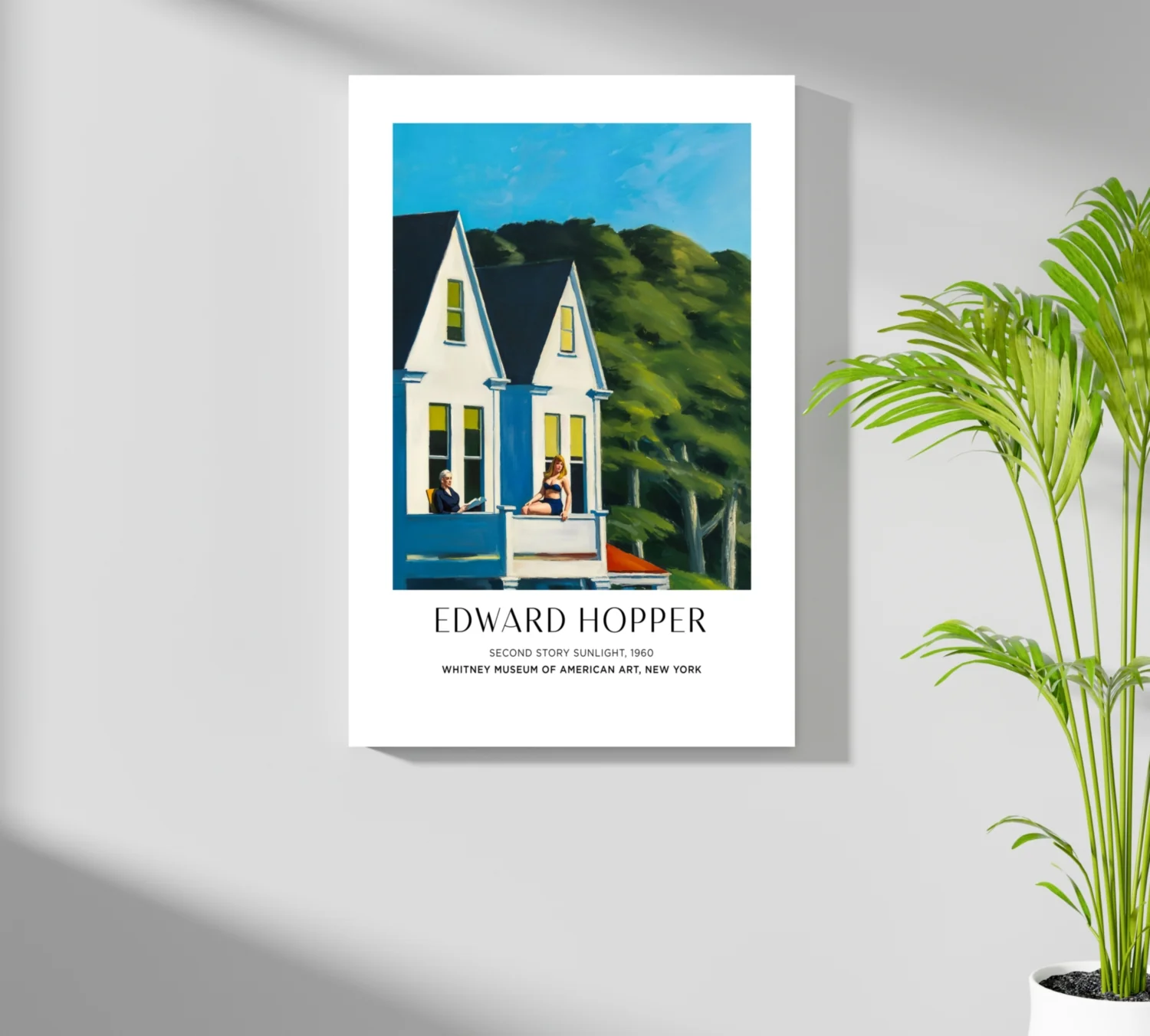 White Houses Green Hillside Aluminum Print - Image 7