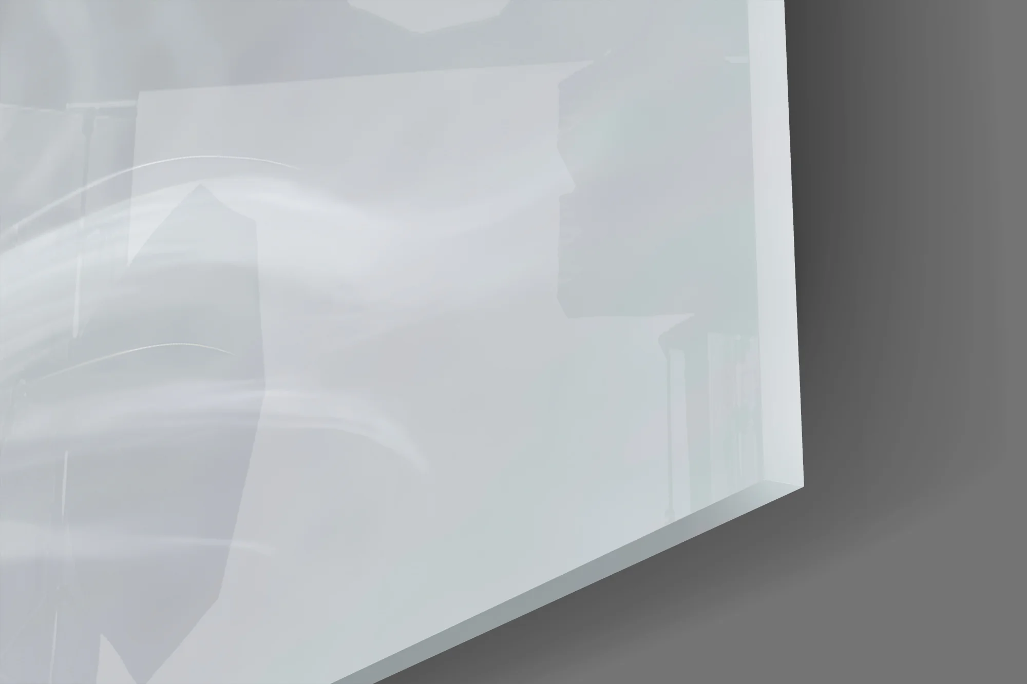 White Lion Glass Wall Art - Image 4
