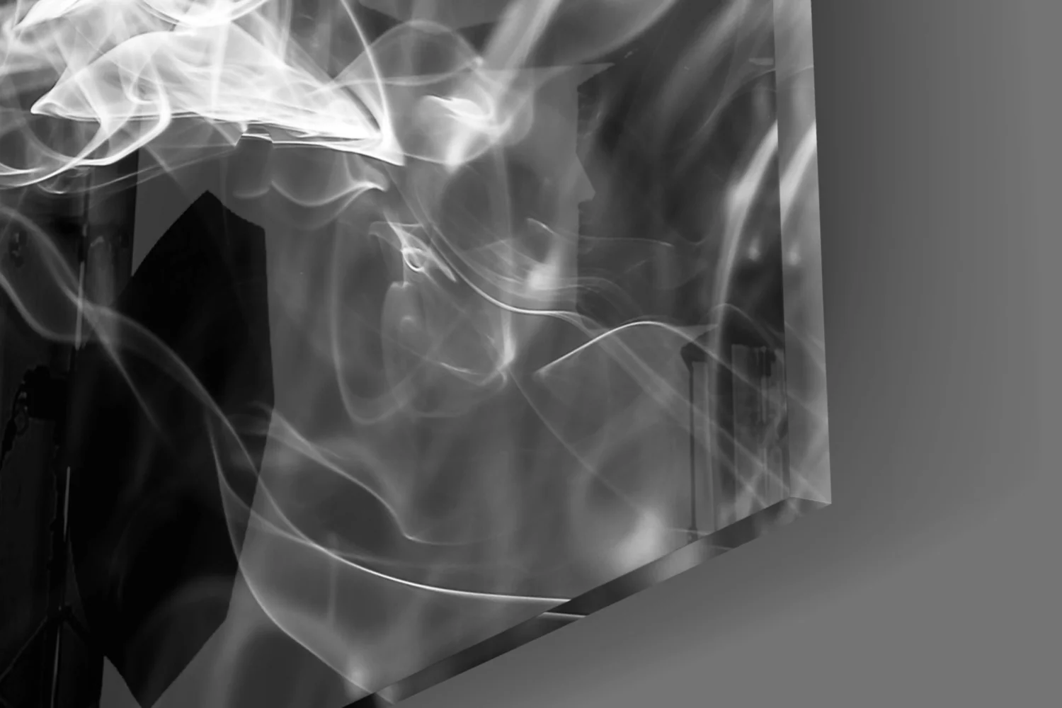 White Smoke Glass Wall Art - Image 7