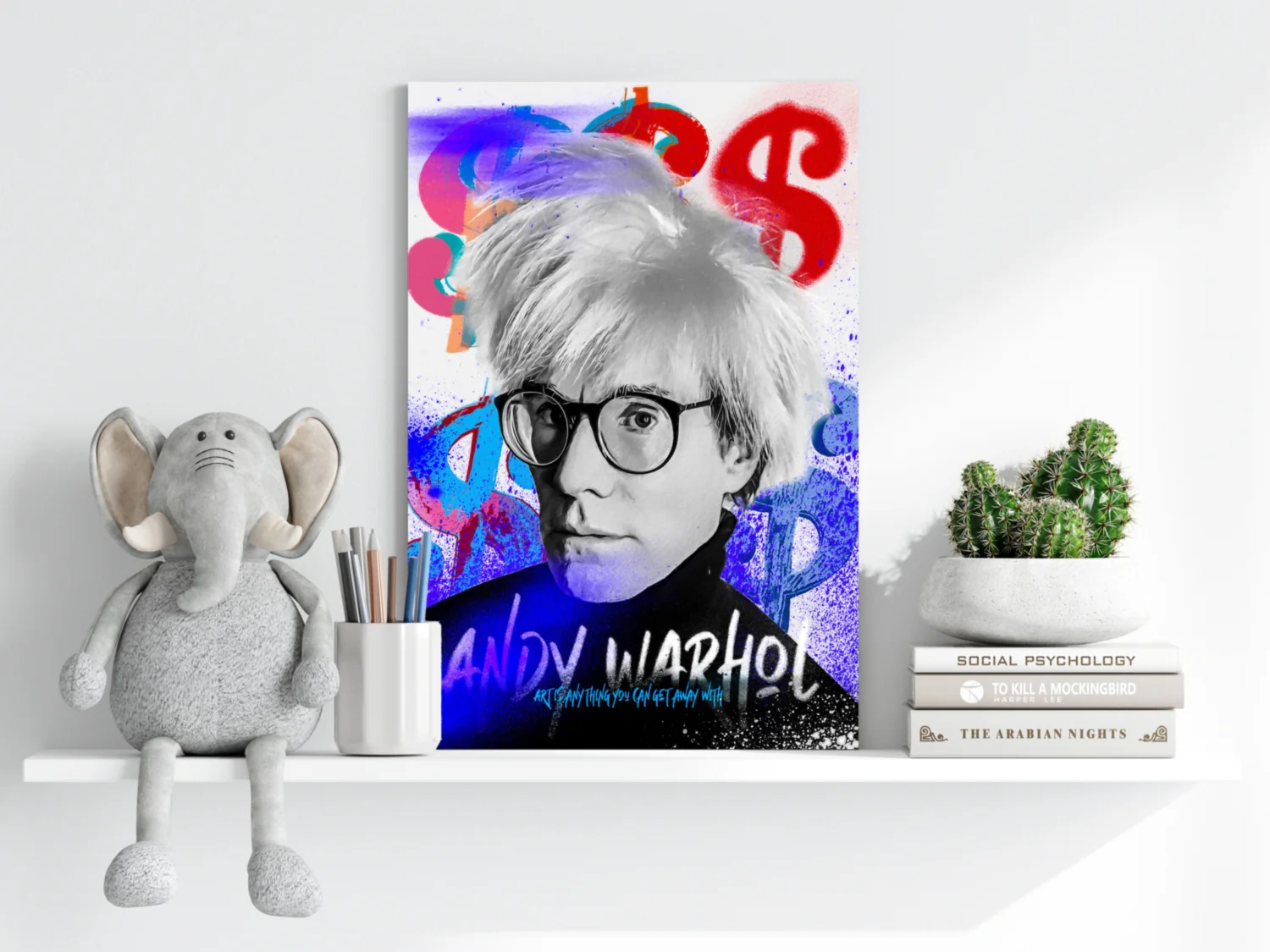 Wild Hair Pop Portrait Aluminum Print - Image 6
