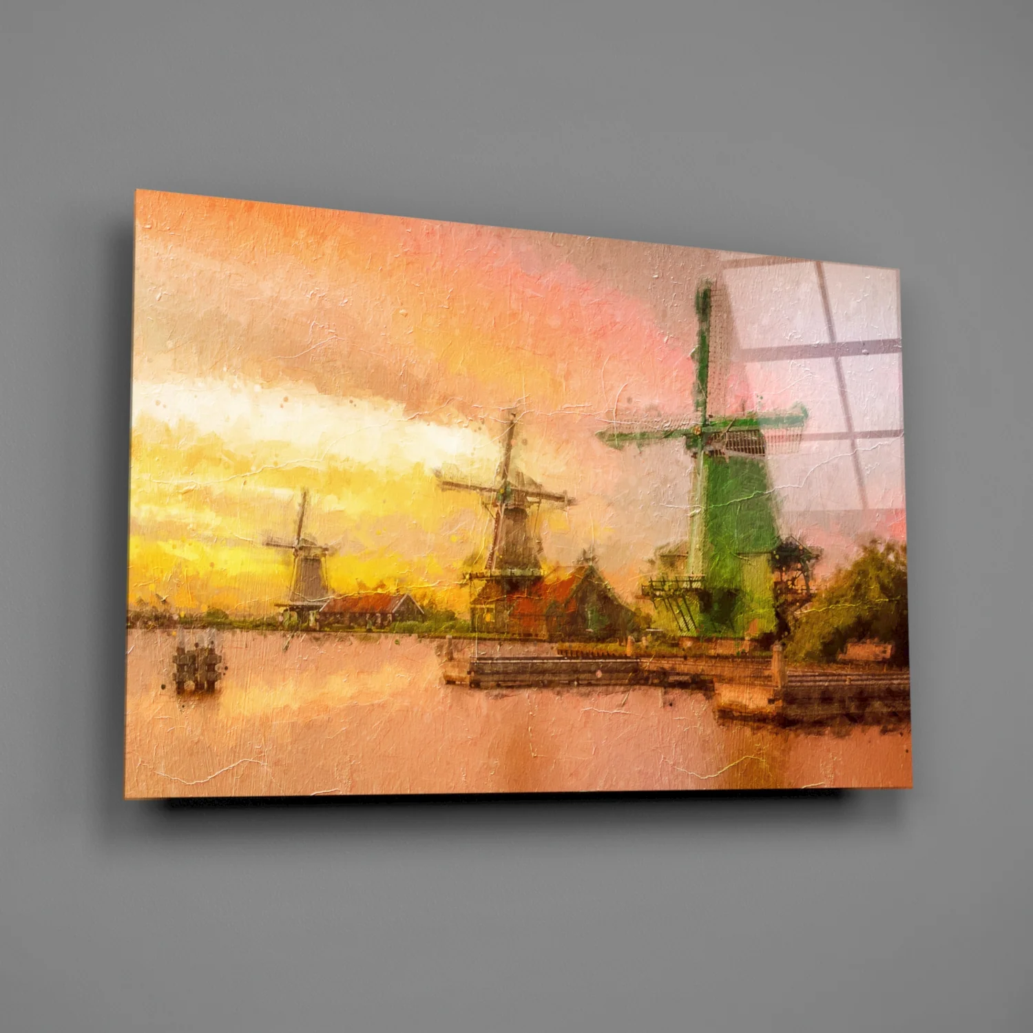 Windmills Glass Wall Art - Image 2