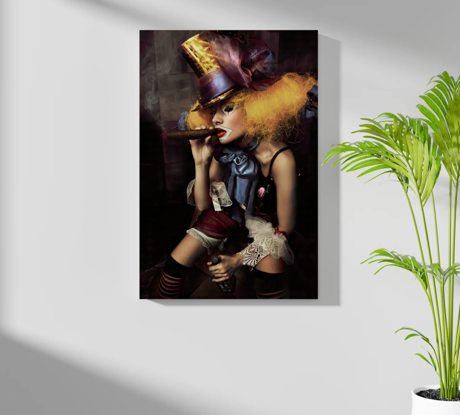 Woman Clown Aluminum Print - Image 7