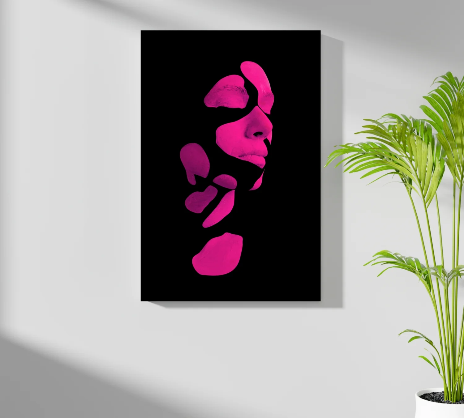 Woman in Style Fuschia Aluminum Print - Image 7