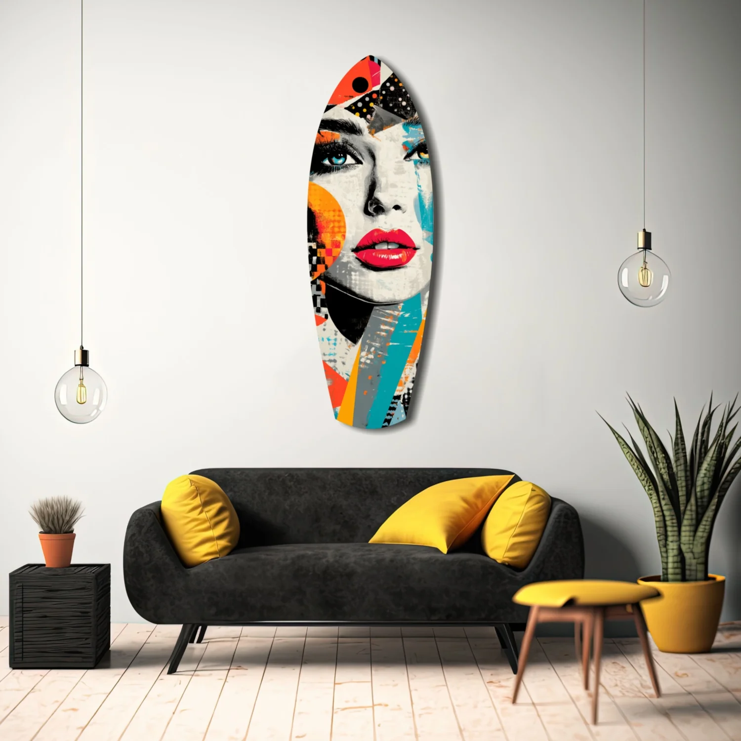 Woman in Style Glass Wall Art - Image 11